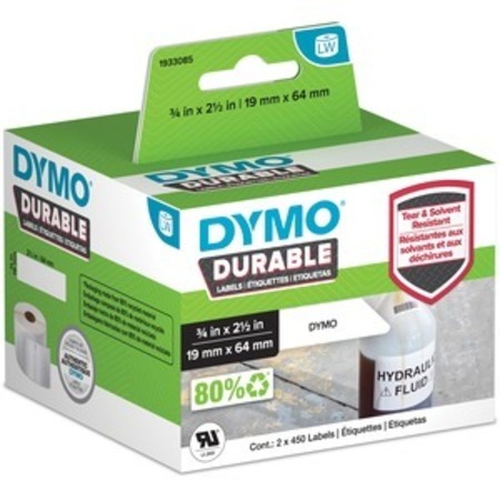 DYMO Label, Lw, Durable, 3/4 InchX2-1/2 DYM1933085